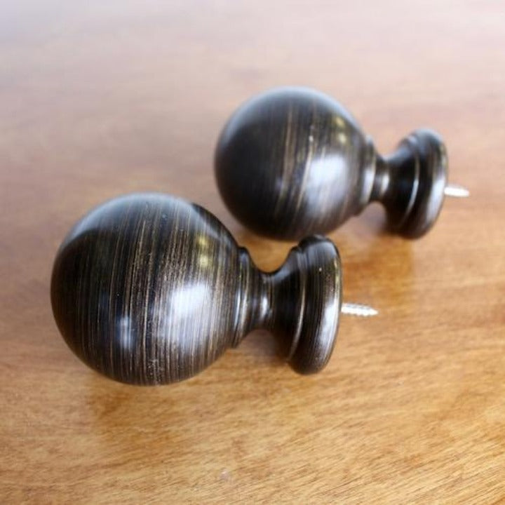 1 3/8" Select Wood Drapery Finial