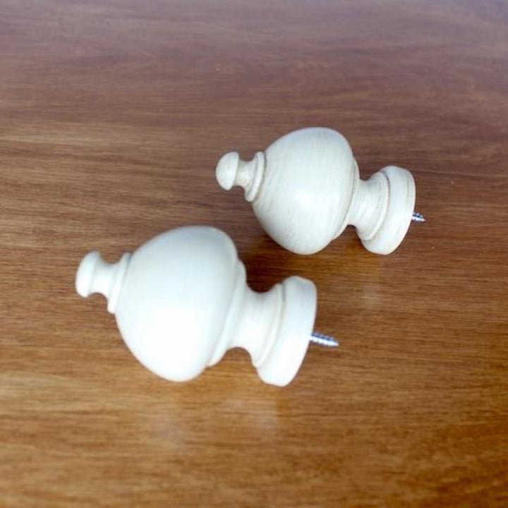 1 3/8" Select Wood Drapery Finial