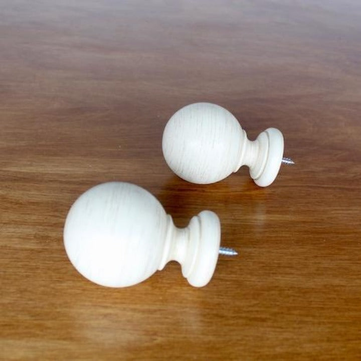 1 3/8" Select Wood Drapery Finial