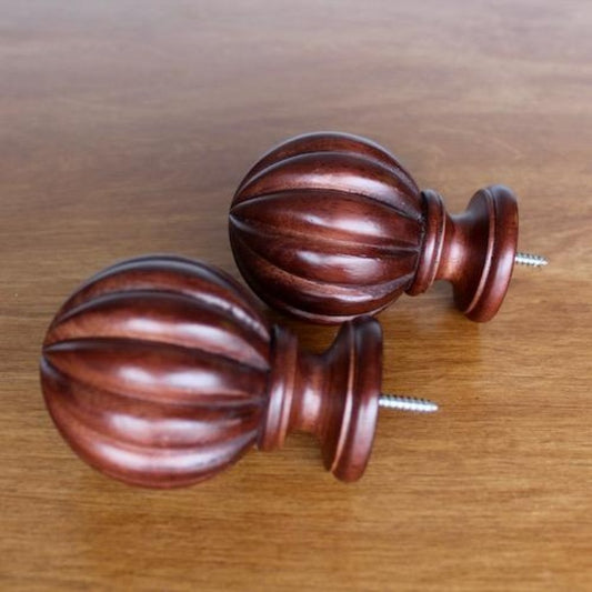 1 3/8" Select Wood Drapery Finial