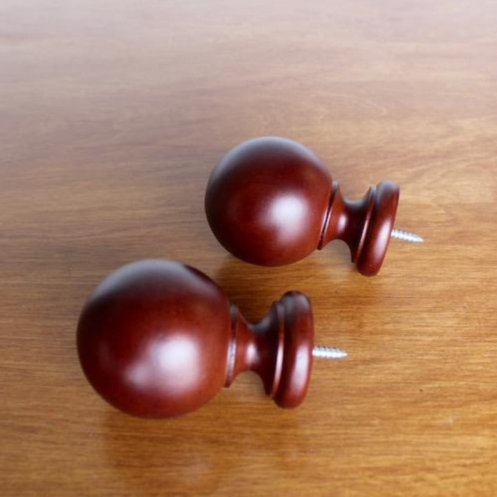 1 3/8" Select Wood Drapery Finial