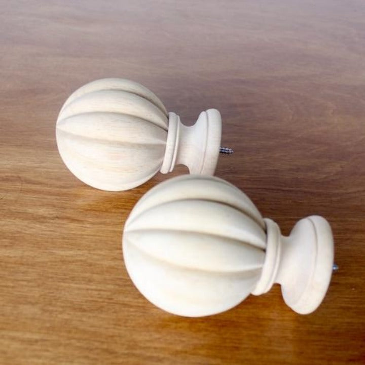 1 3/8" Select Wood Drapery Finial