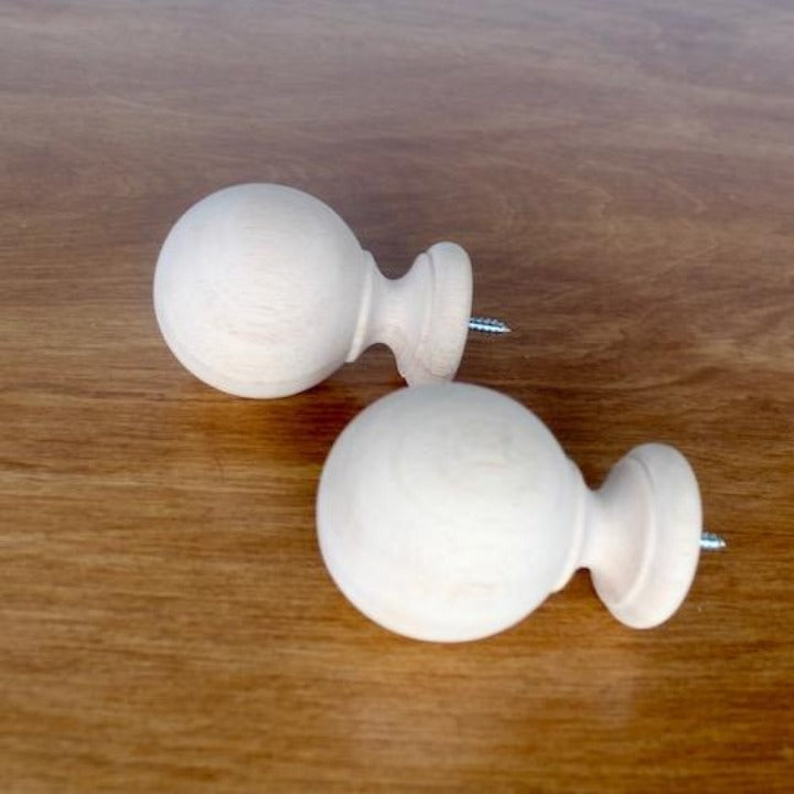 1 3/8" Select Wood Drapery Finial