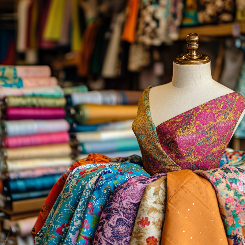 Dress fabric online shopping deals