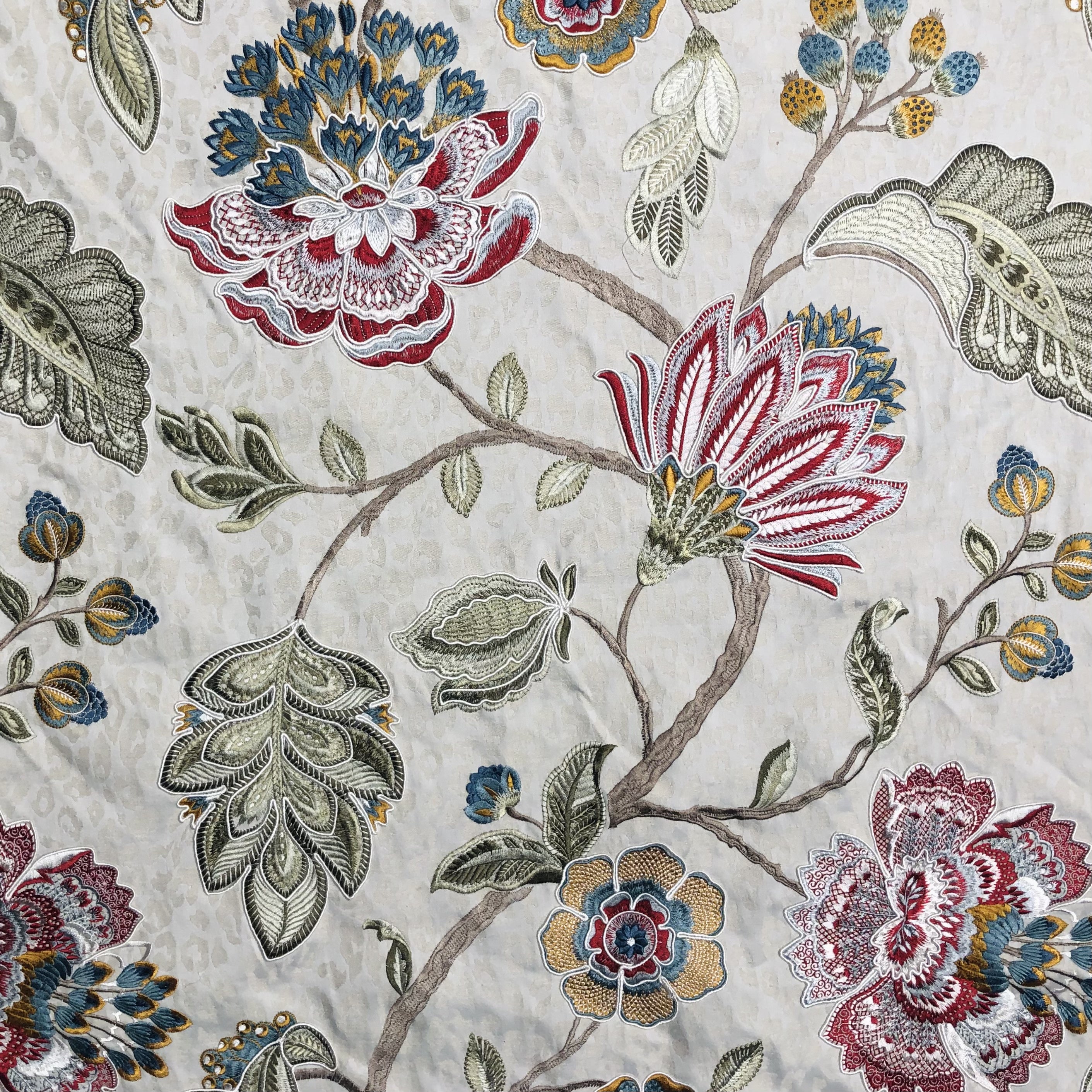Embroidary Pattern Fabric Embroidery Fabric by the Yard | Shop Ideal Bases for Stitching ...